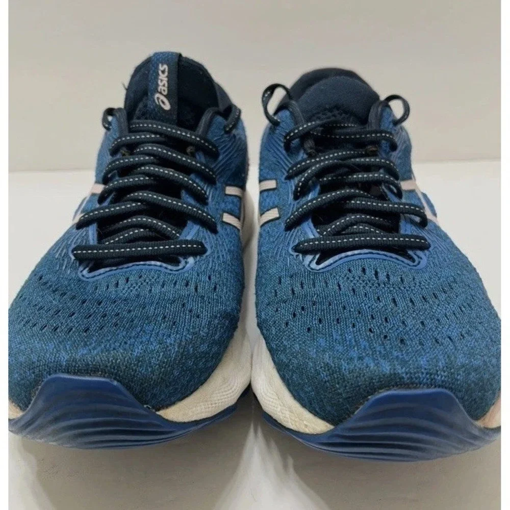 ASICS Gel-Nimbus 24 Running Shoes French Blue Barely Rose Women's 8